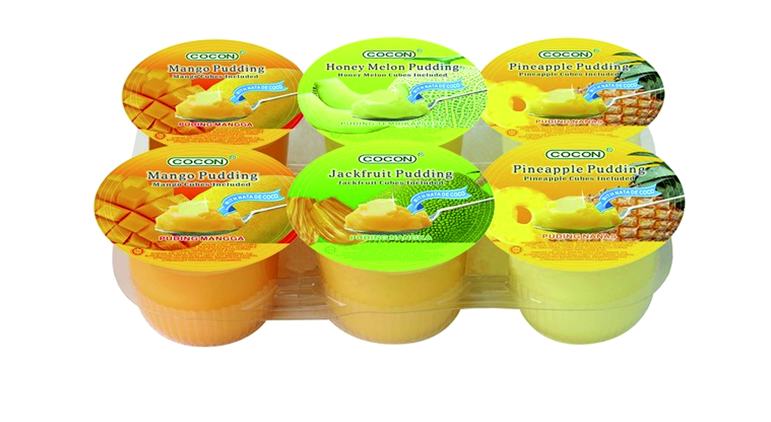 Puddings COCON, Various flavors, 6 pcs., 708 g