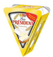 Pelėsinis sūris Brie PRESIDENT, natūralus, 32 %, 125 g