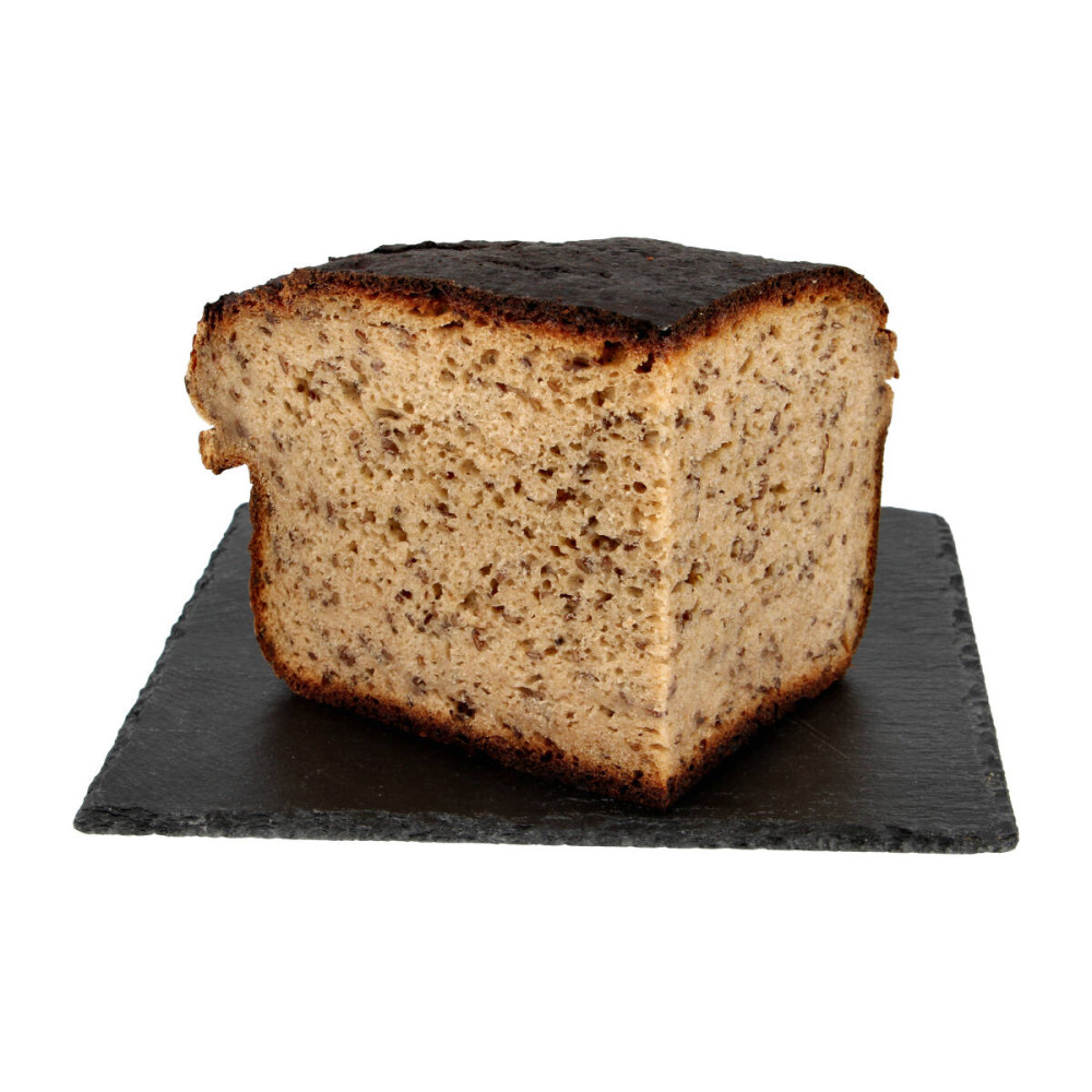 Rye-wheat bread with flax seeds