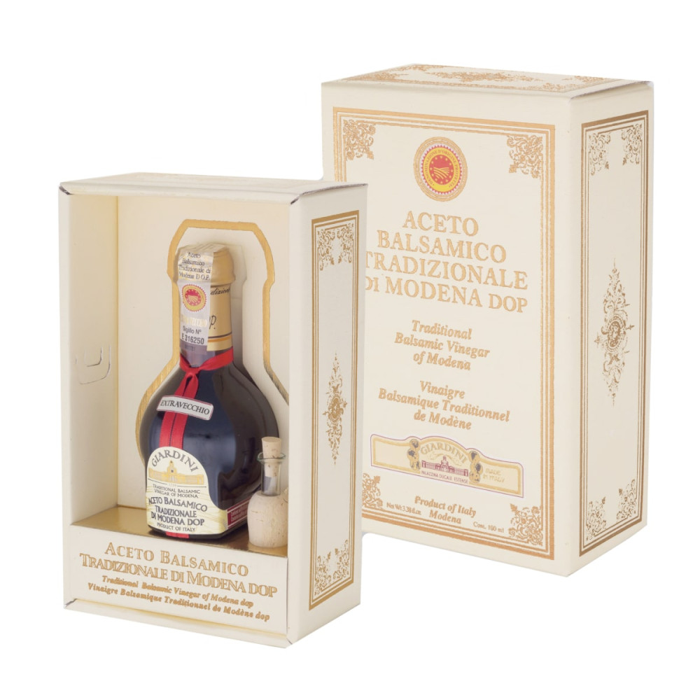 Traditional Modena balsamic vinegar DOP EXTRA VECCHIO, aged 30 years.