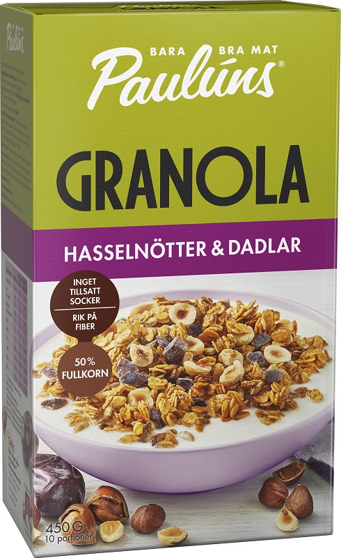 Granola PAULUNS, with hazelnuts, 450 g