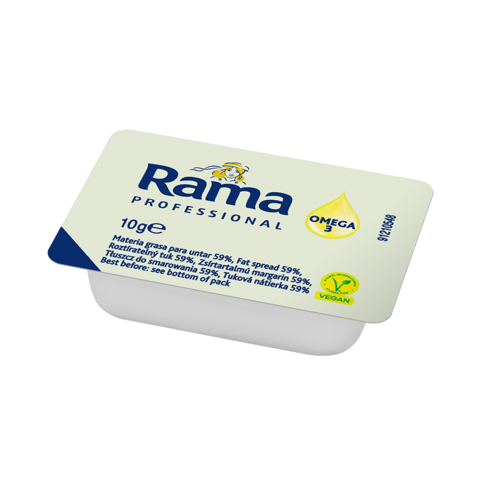Margarinas RAMA, be laktozės, 59%, 10 g x 200