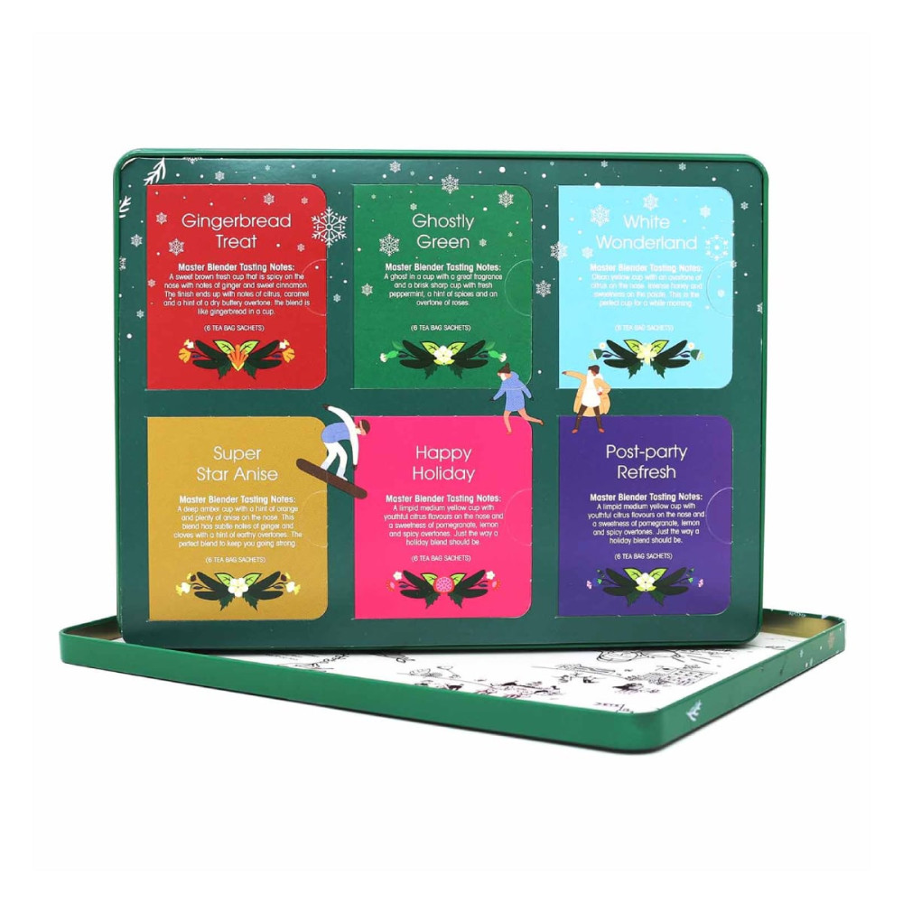 Arbatos rinkinys PREMIUM HOLIDAY, žalias, 36 pak., ekologiškas