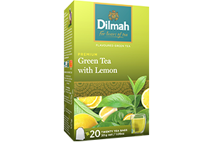 DILMAH Green Lemon Green Tea with Tea Bags, 30 g