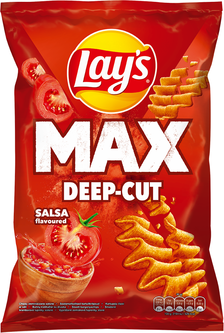 Oriental salsa-flavored potato chips "Lay's MAXX" 120 g