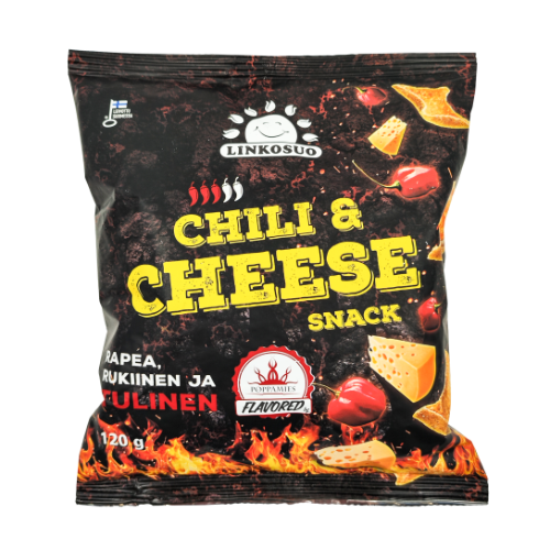 Rye chips LINKOSUO, Chilli & Cheese, 120 g