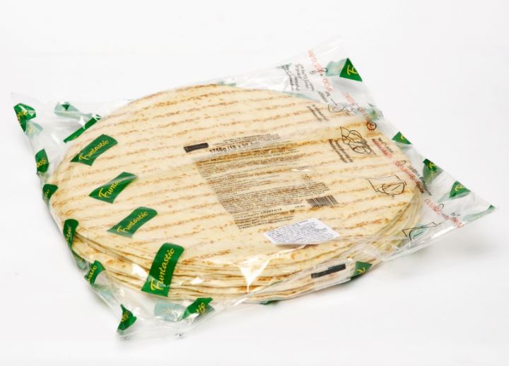 Grilled tortilla FUNTASTIC, 4pcs. x 25 cm, 250 g