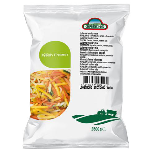 Frozen IQF vegetables mix DARTA, Julienne, 2,5 kg