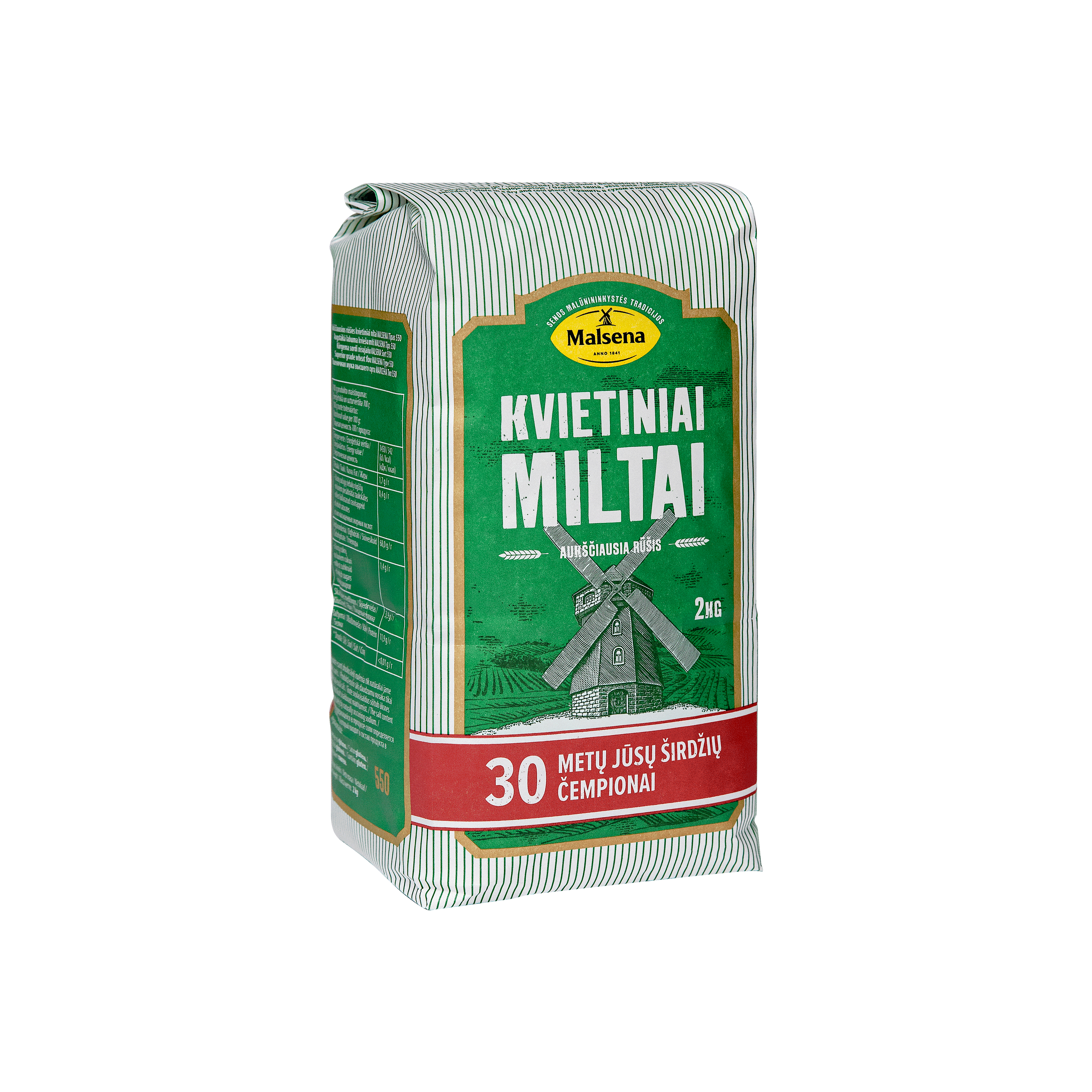 Flour MALSENA, wheat, extra, 550D, 2 kg