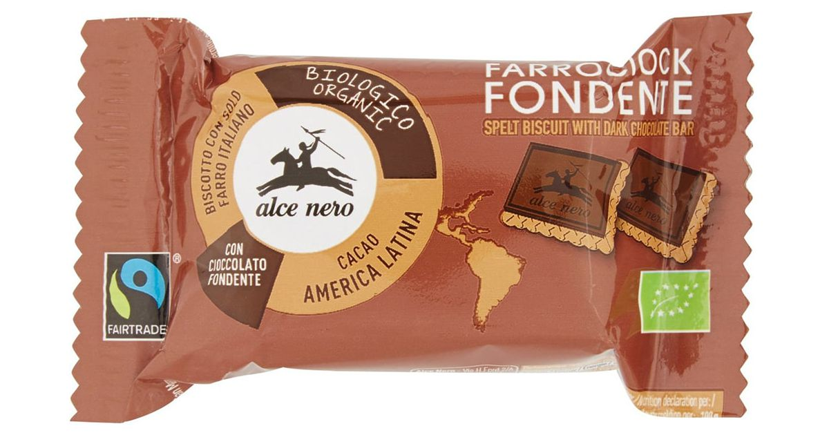 Speltų sausainiai su juoduoju šokoladu, ekologiški