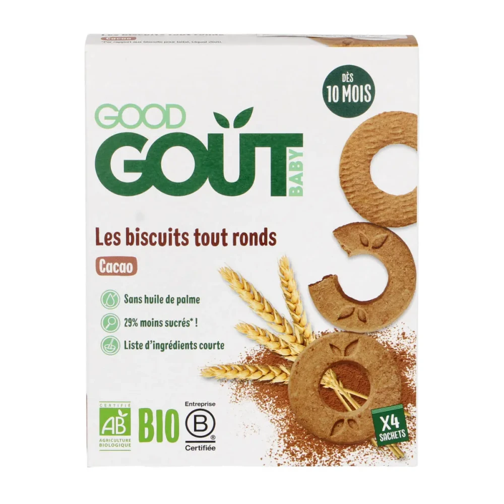 Cocoa biscuits, suitable from 10 months, organic