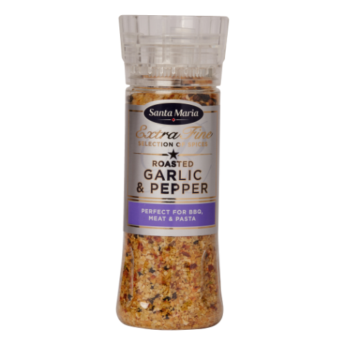 A mixture of roasted garlic and pepper spices SANTA MARIA, grinder, 265 g