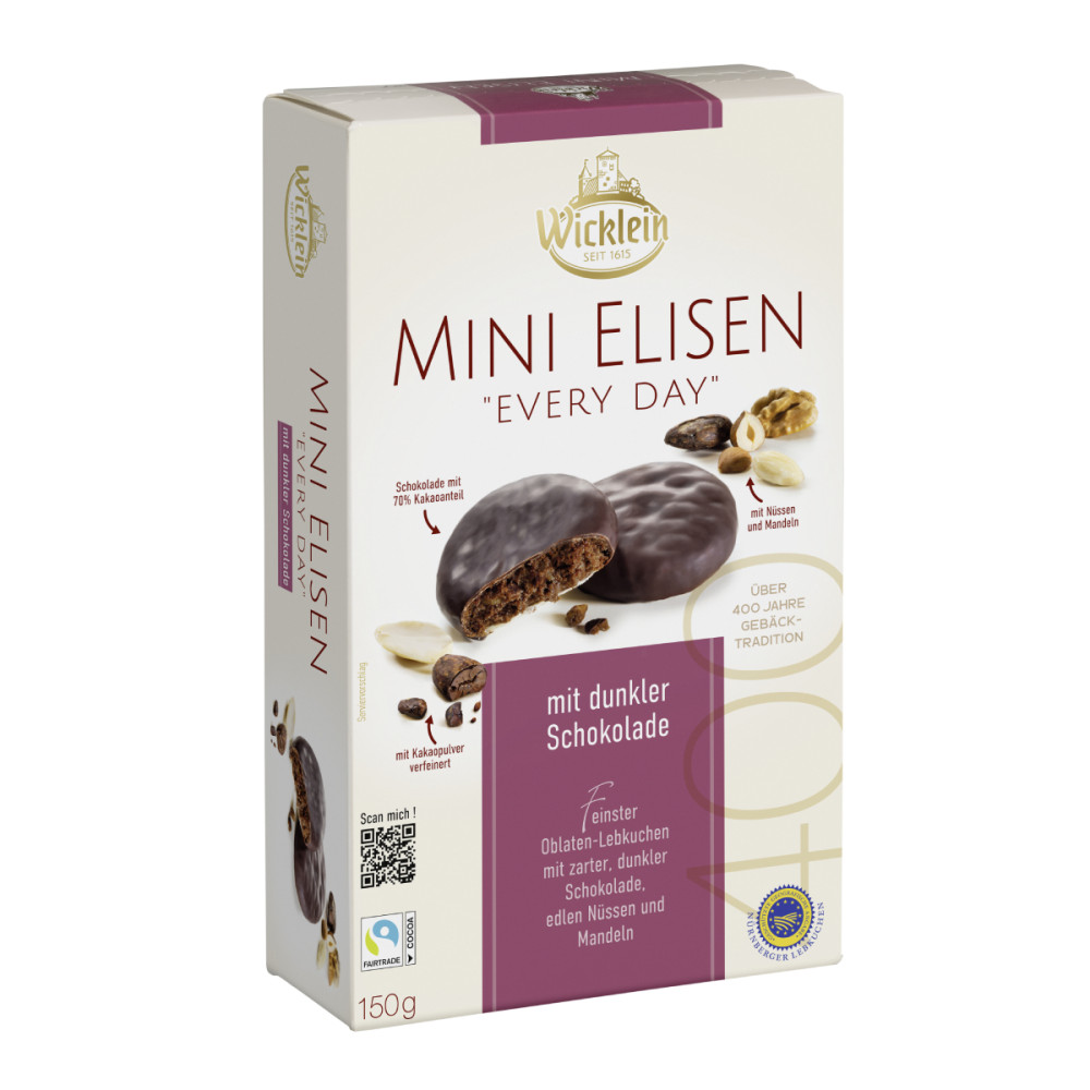 Meduoliukai ELISEN su tamsiojo šokolado glaistu