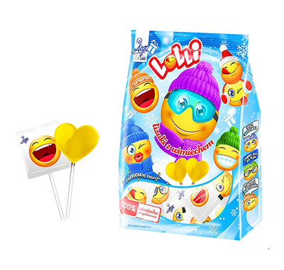 Assorted fruit-flavored lollipops, 161g