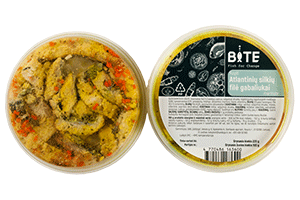 Kepti Atlantinių silkių filė gabaliukai marinate, 220g