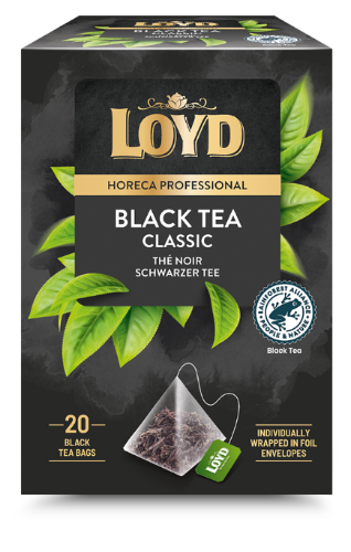 Black tea drink LOYD HORECA black piramyd, 20 x 2g