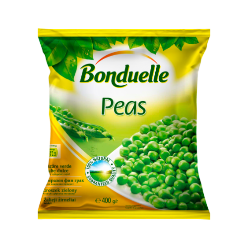 Frozen green peas BONDUELLE, 400 g
