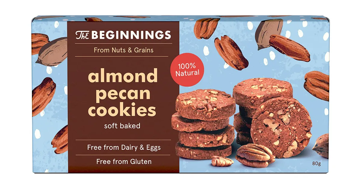 Migdolų sausainiai su pekaninėmis karijomis