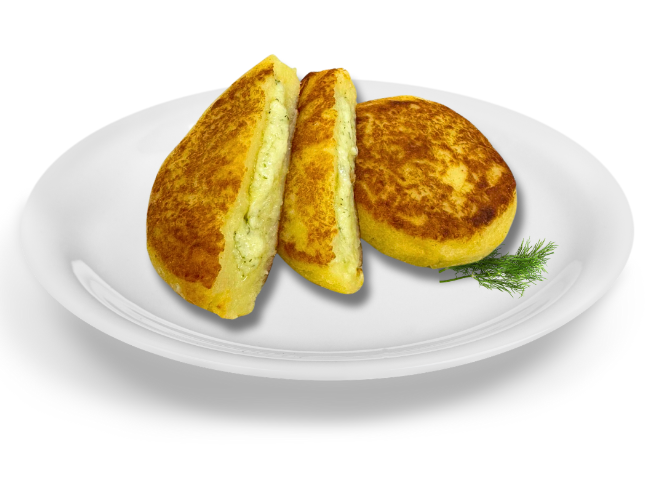Frozen potatoes with cheese filling, 170g x 30 vnt