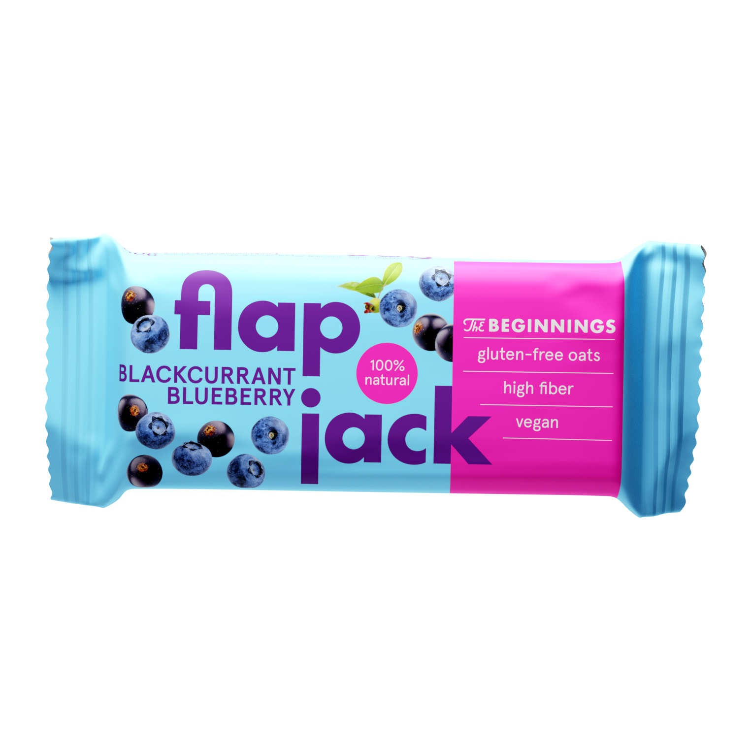 Bar FLAPJACK with blueberries, black currants, vegan, 60 g