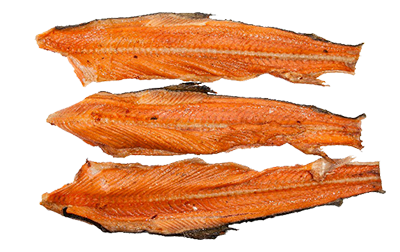 Karštai rūkyti lašišų nugarkauliai, 1 kg