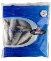 Frozen sardines, whole, 60-115g, without glaze, 1 kg