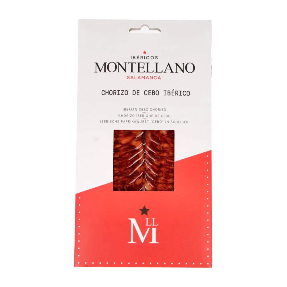 Vytinta kiaulienos dešra CHORIZO IBERICO DE CEBO, pjaustyta