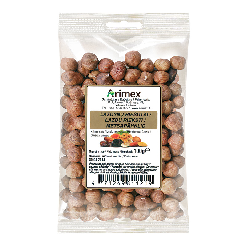 Hazelnuts ARIMEX, 100 g