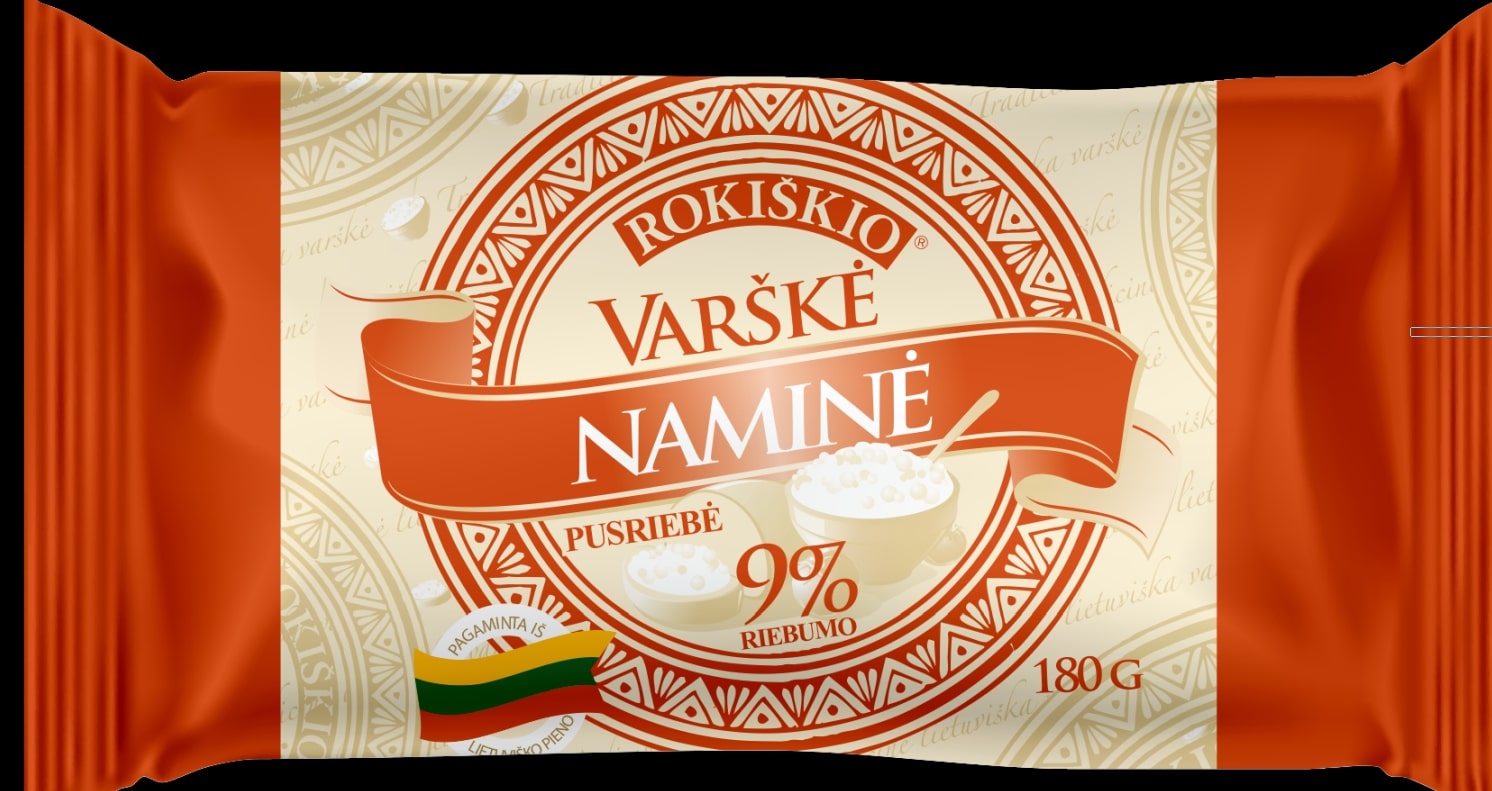 Curd ROKISKIO NAMINE, 9 %, 180 g