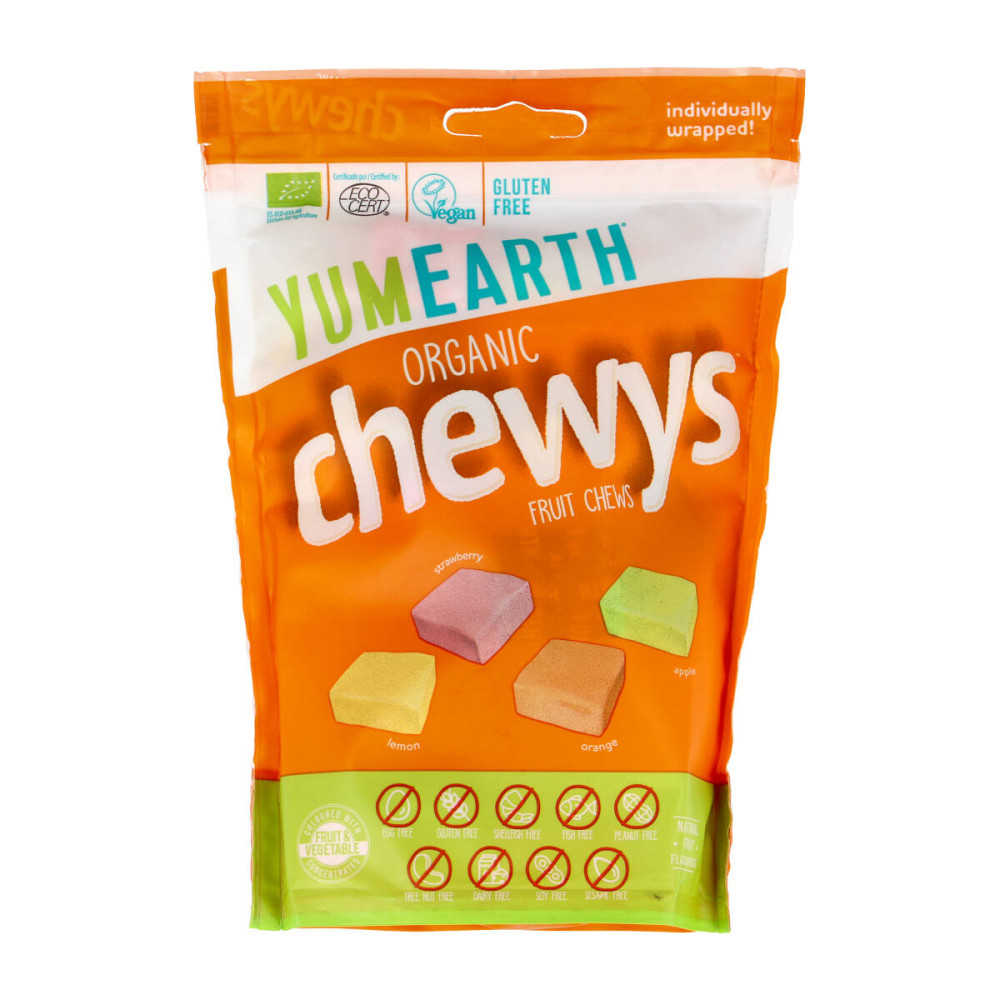 CHEWYS chewy candies, fruit-flavored, organic