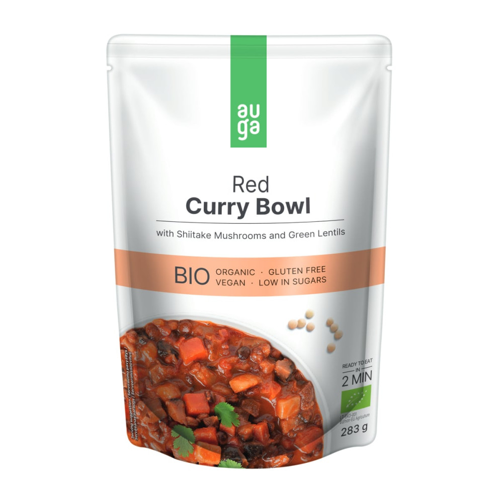 Red curry stew with LENTILS AND SHIITAKE, organic