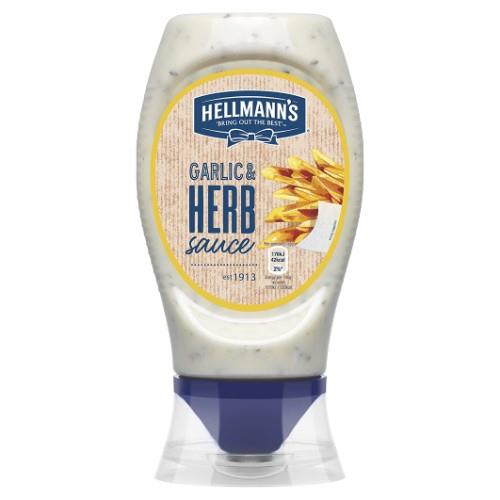 SAUCE HELLMANNS, Garlic&Herb, 250 ml