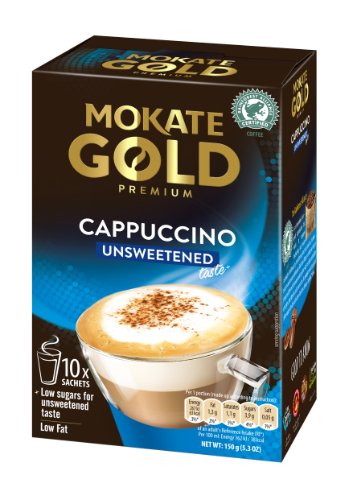 Coffee drink MOKATE Gold Premium Cappuccino unsweetened, 10 x 14g