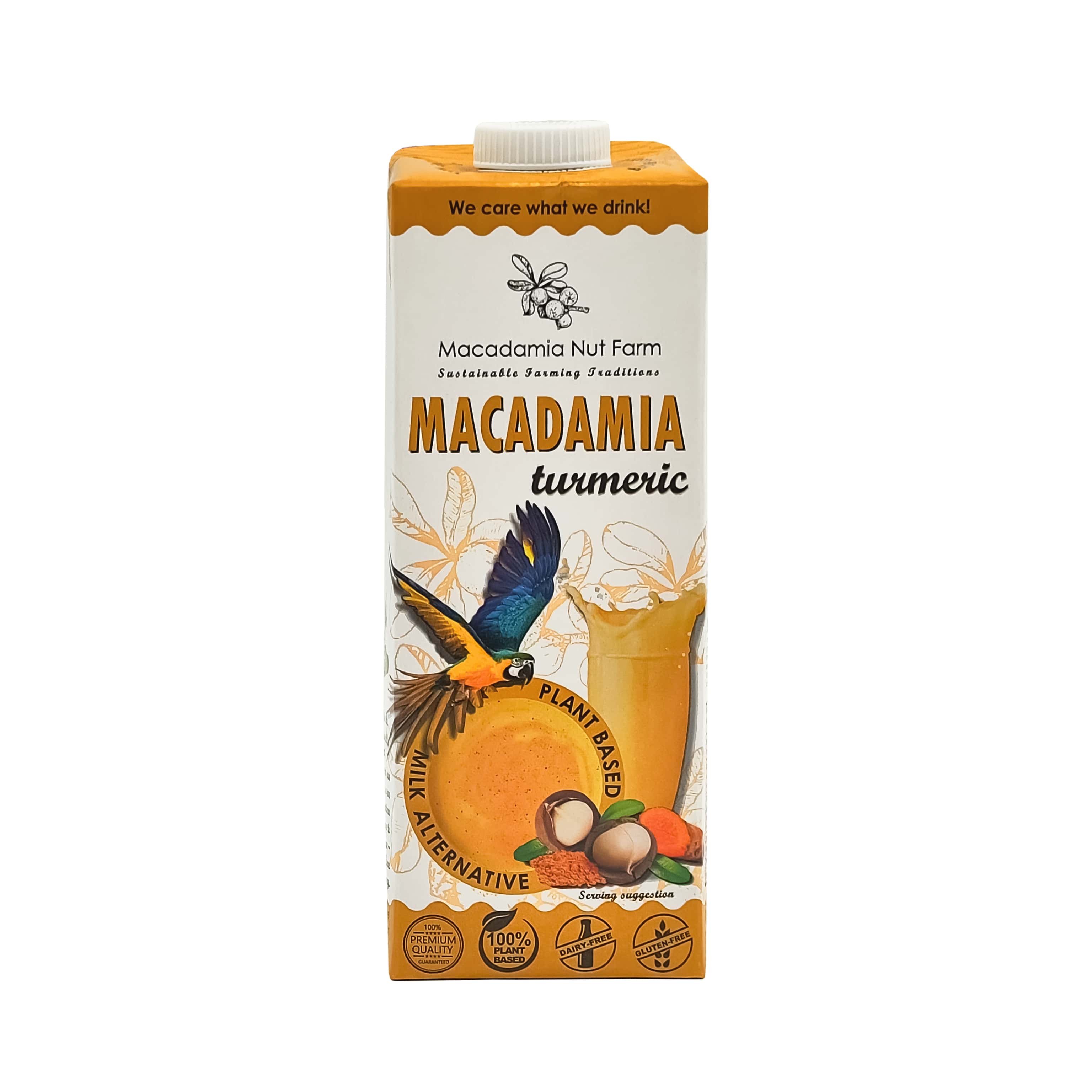 Macadamia nut drink, MACADAMIA NUT FARM, with turmeric, 1 l