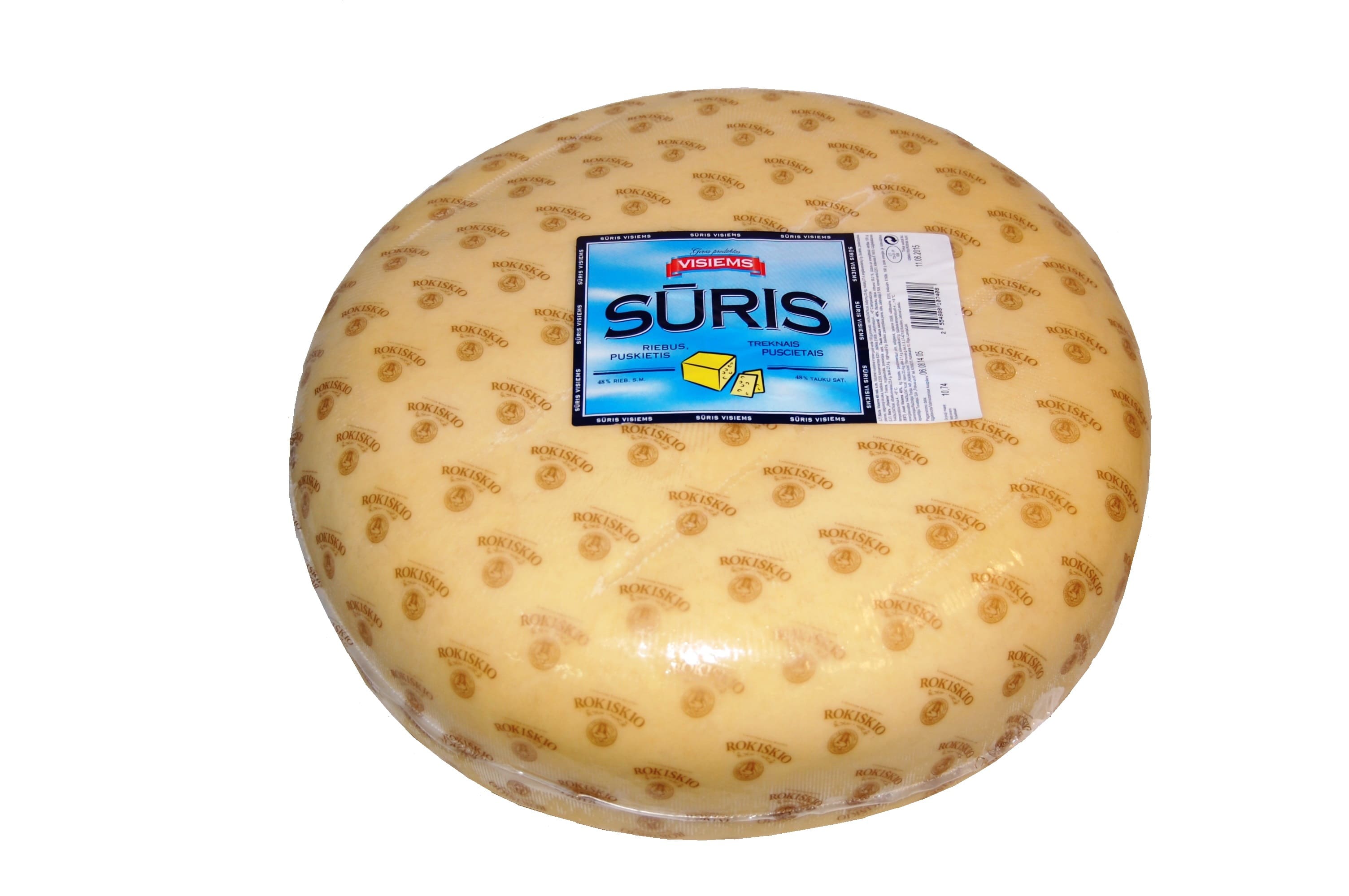 Fermented cheese VISIEMS, head, 48%, ~10 kg