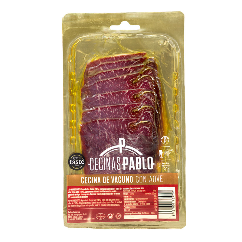Dried beef with olive oil CECINA WITH AOVE