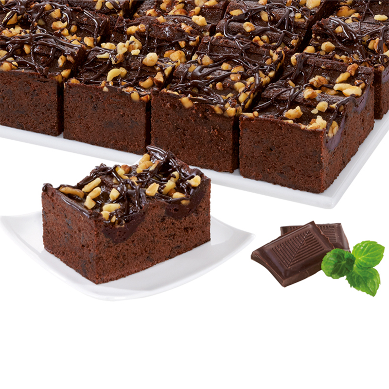 Šaldytas klasikinis pyragas ERLENBACHER Brownie (16x63g), 1 kg