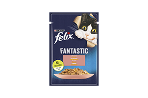 Konservai katėms su lašiša FELIX FANTASTIC 85g
