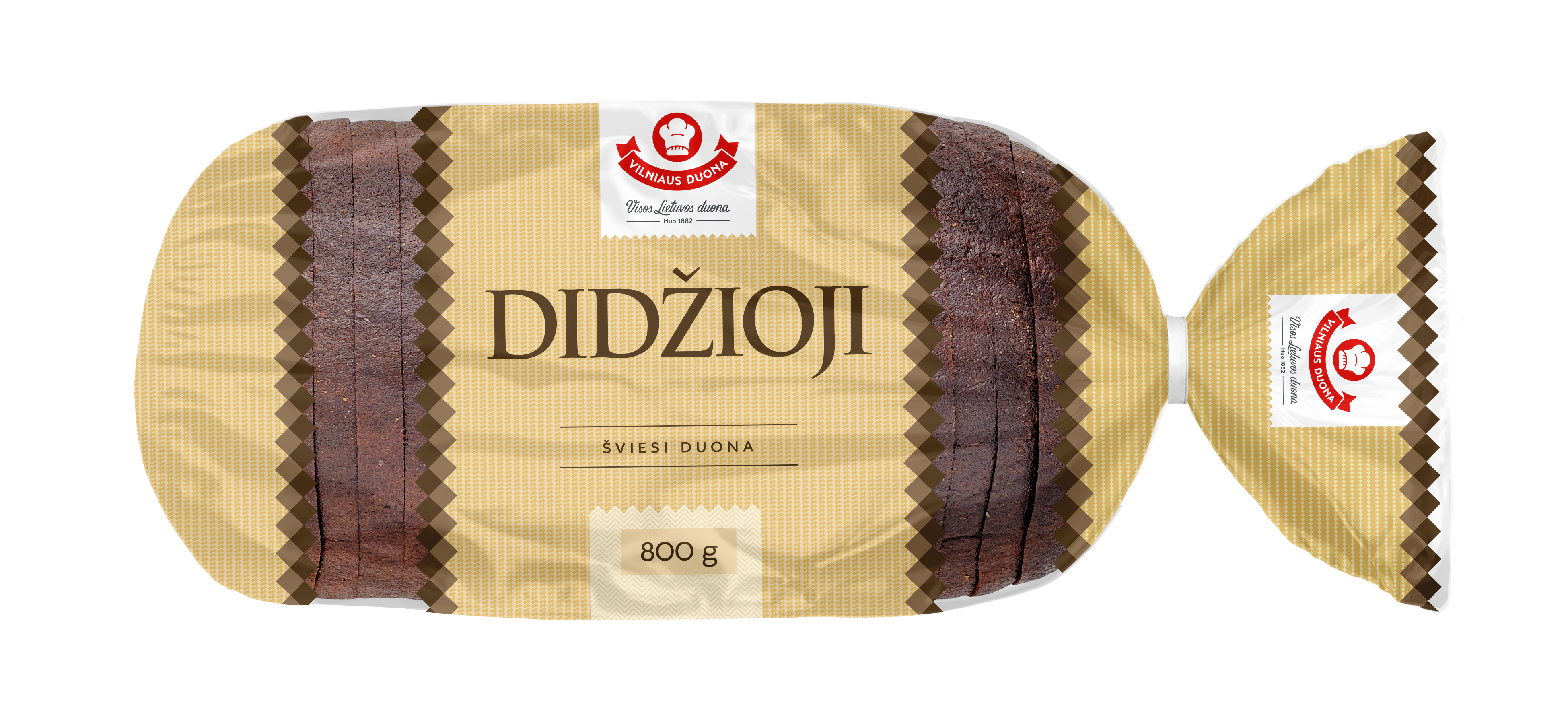 Bread DIDŽIOJ, light, 800 g