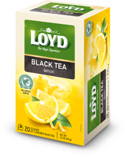 Juodoji arbata LOYD, su citrinų aromatu, 20x1.7g