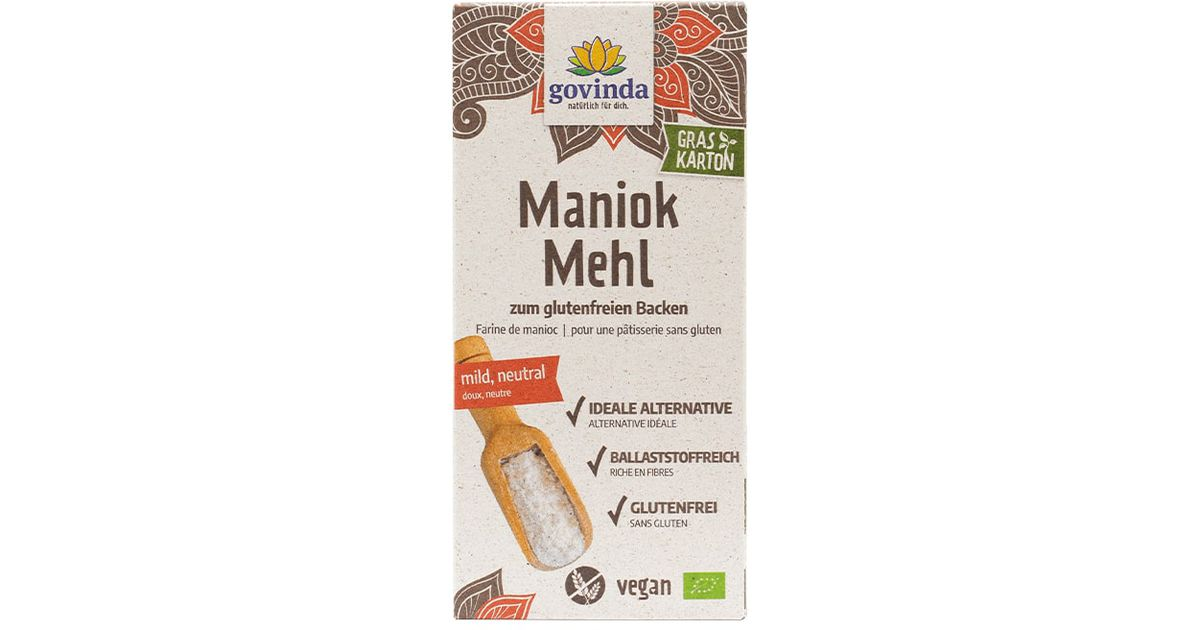 Edible cassava flour, organic