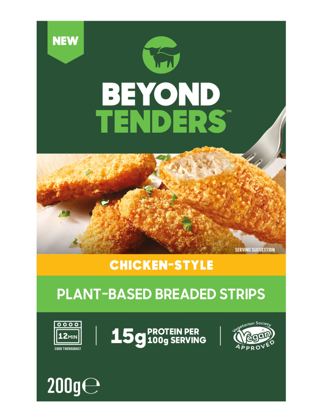 Šaldytos augalinės kilmės vištienos juostelės BEYOND MEAT, 200 g