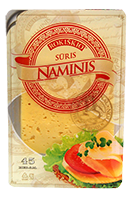 ROKIŠKIO NAMINIS sūris riekutėmis, 45 % rieb. s. m., 150 g