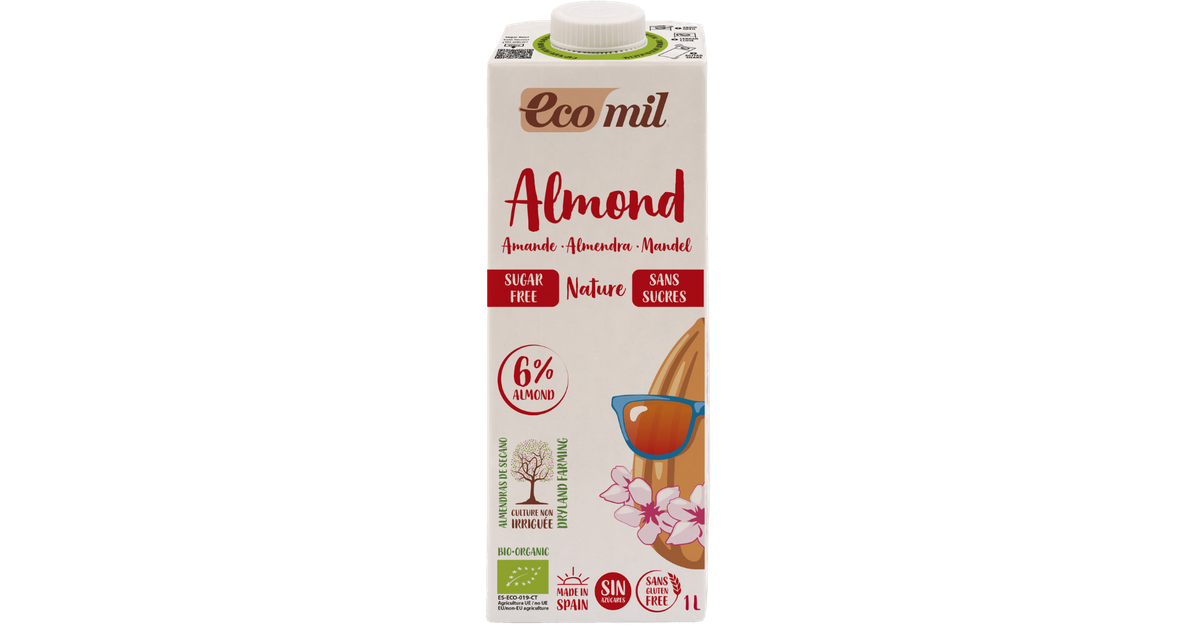 Sugar-free almond drink, organic