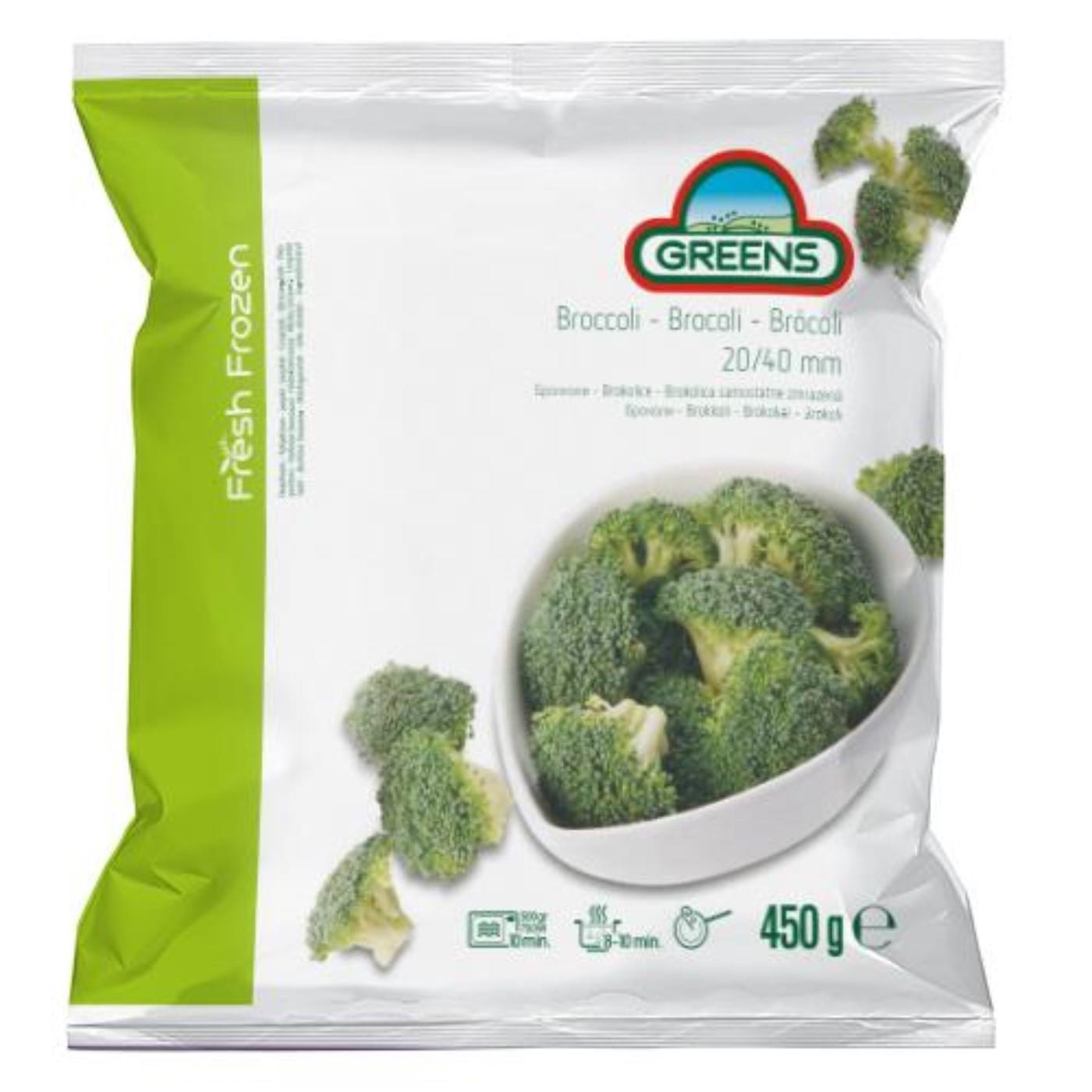Frozen IQF broccoli GREEN, 20-40 mm, 450 g