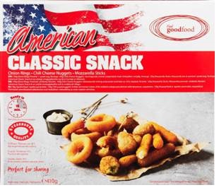 Frozen American classic snack FINGIES, 410 g