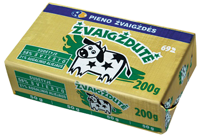 Tepusis riebalų mišinys ŽVAIGŽDUTĖ, 69 % rieb., 200 g