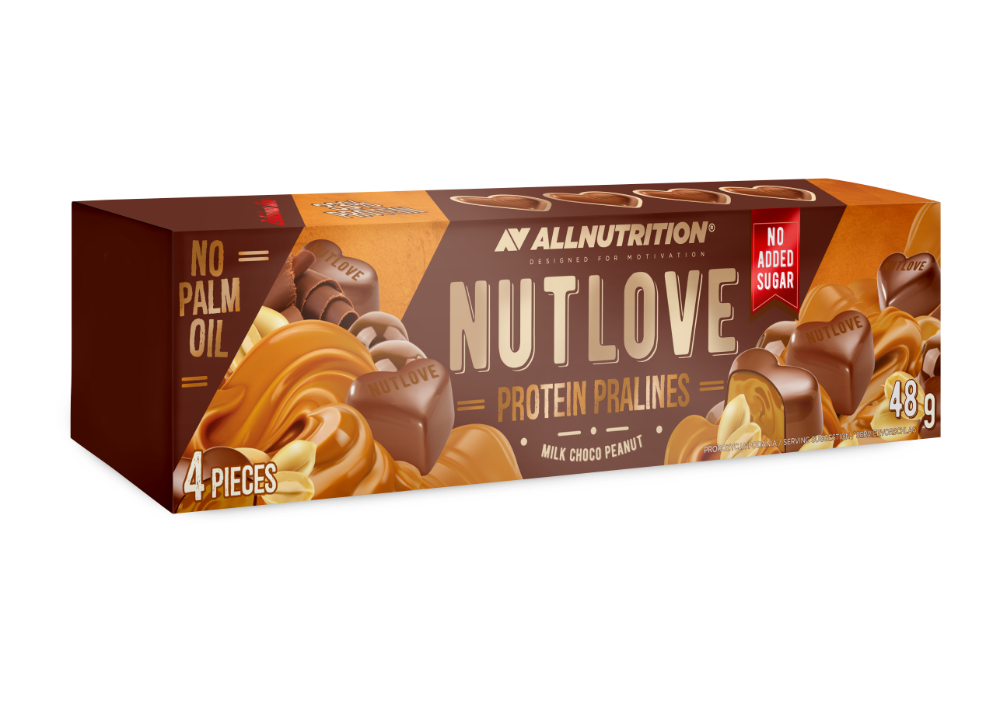 NUTLOVE PROTEIN PRALINES MILK CHOCO PEANUT, 48g