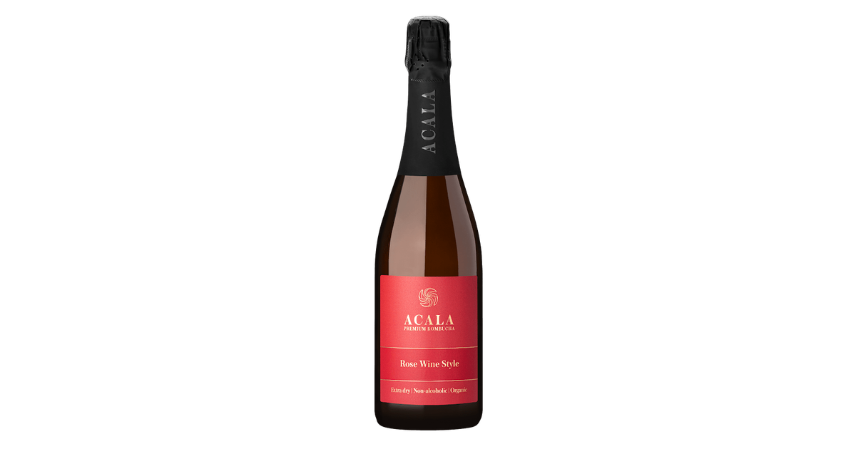 Sparkling tea beverage 'Rose Wine Style', organic