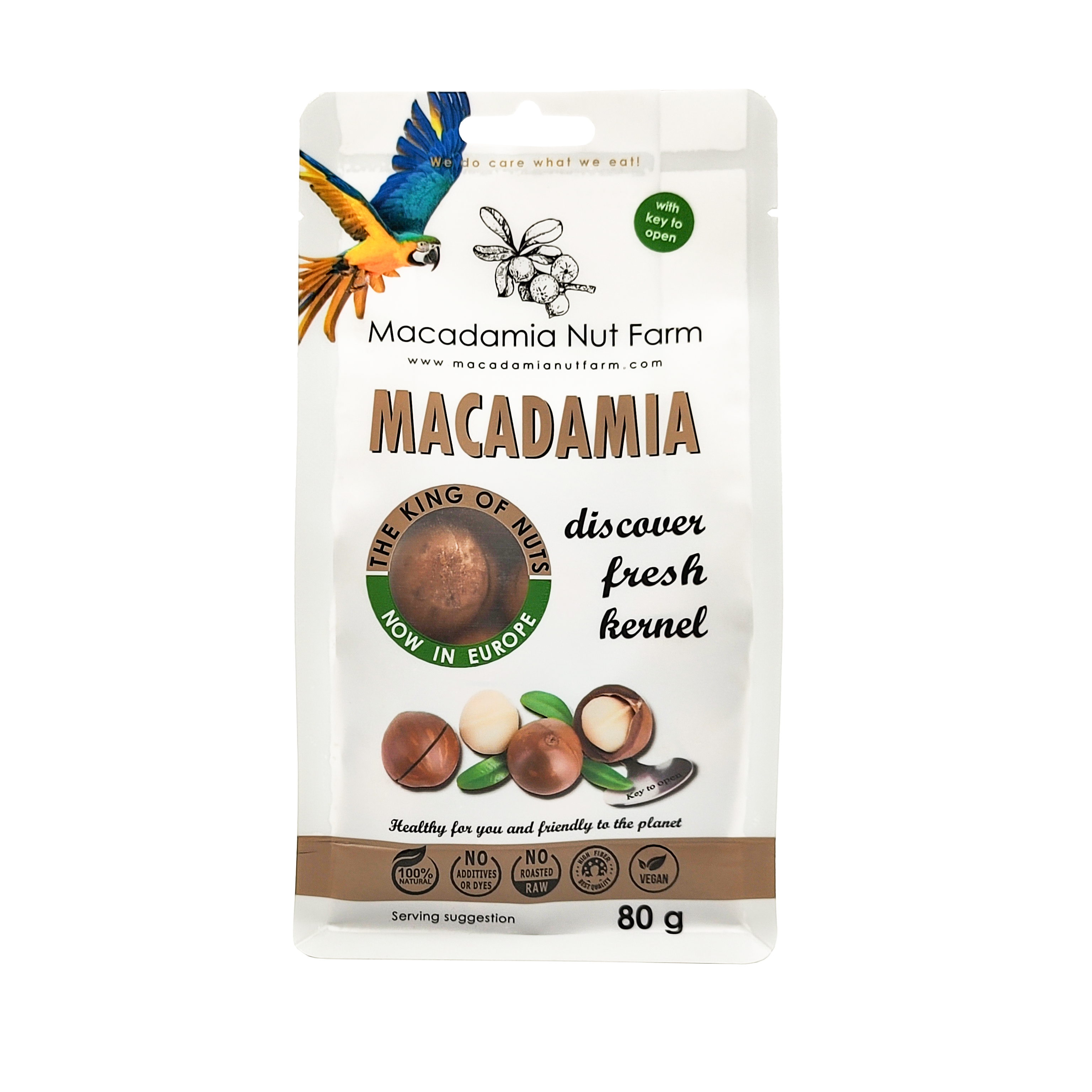 Macadamia nuts MACADAMIA NUT FARM, shelled, sliced, 80 g